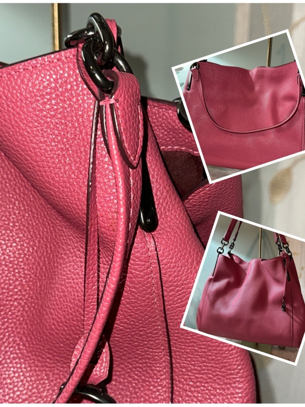 COACH Dalton 31 Bag in Dusty Pink with Pewter Hardware! EUC, Like NEW!